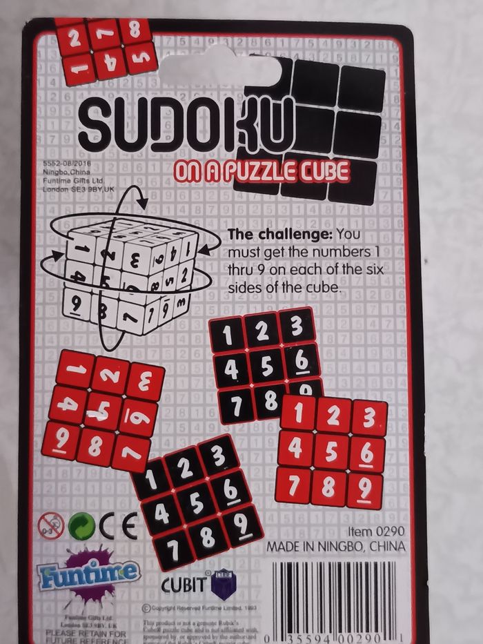 Sudoku cube puzzle cube jeu sudoku cube mathématiques jouet éducatif - Neuf - photo numéro 2