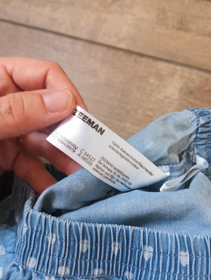 Shirt Fille 5/6 ans cœur Zeeman 100% coton - photo numéro 3