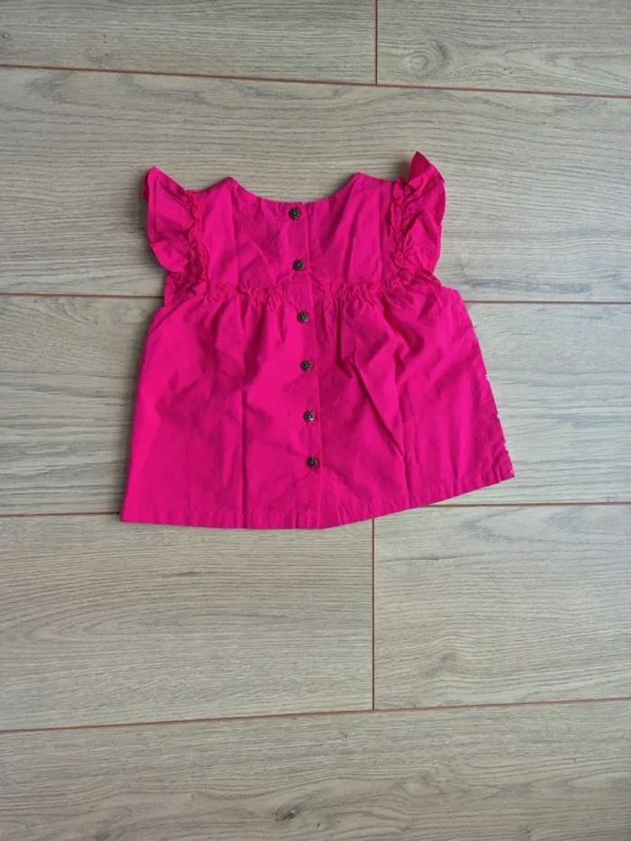 Chemise rose fushia MC sergent major - photo numéro 3