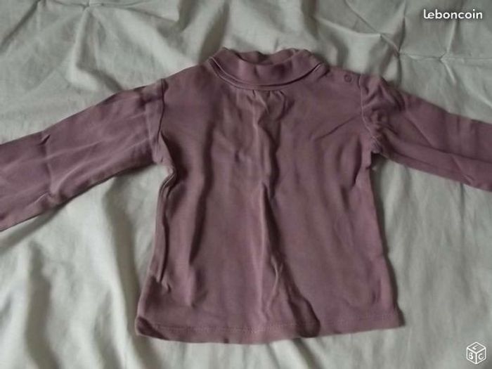 Lot sous pull fille roses, Taille 18 mois - photo numéro 3