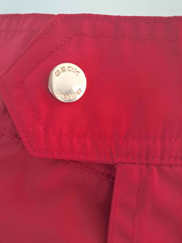 Veste imperméable rouge Geox Respira taille 40 - photo numéro 8