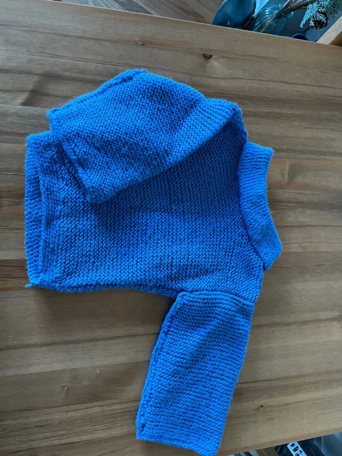 Pull 5 ans fait main au crochet - photo numéro 2