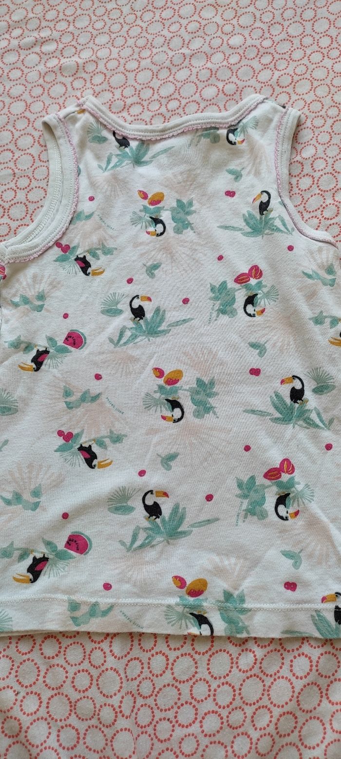 T-shirt débardeur petit bateau 5 ans