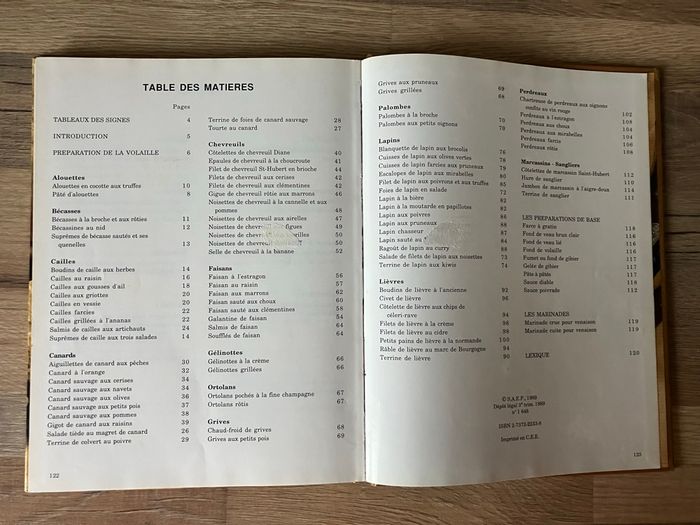 Livre relié-100 recettes de gibier - photo numéro 3