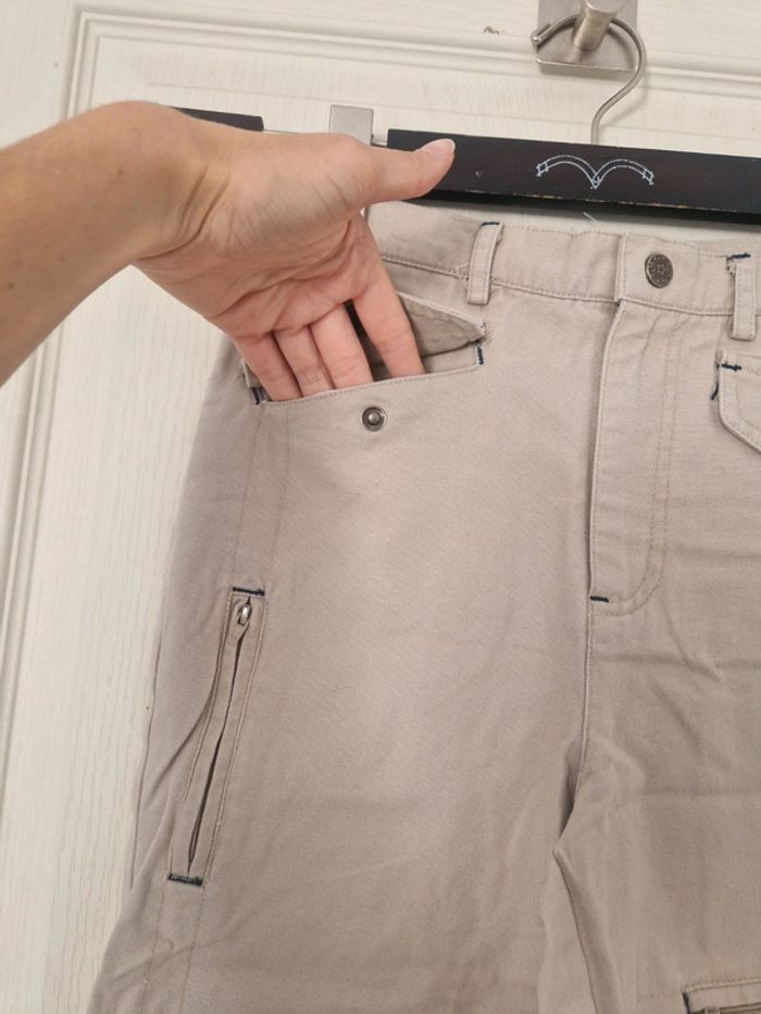 Neuf bermuda et pantacourt 2 en 1 beige fille Teen's moving 10 ans 100% coton - photo numéro 3