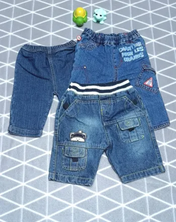 🦁 Lot 3 jeans, 3 mois