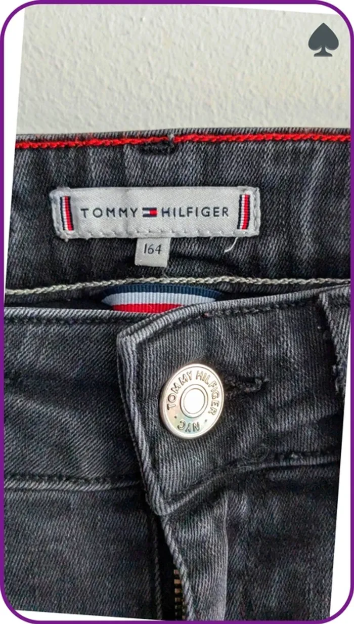 Jeans skinny enfant fille Tommy Hilfiger 14 ans - photo numéro 3