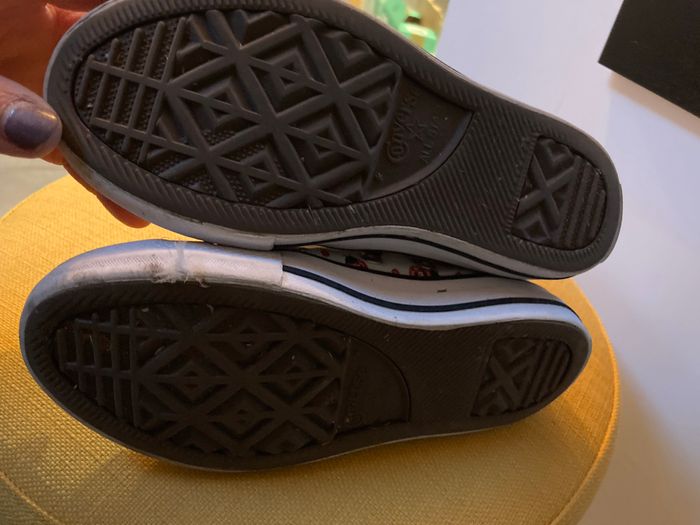 Converse fille p29/30 blanche avec motifs coccinelle - photo numéro 4