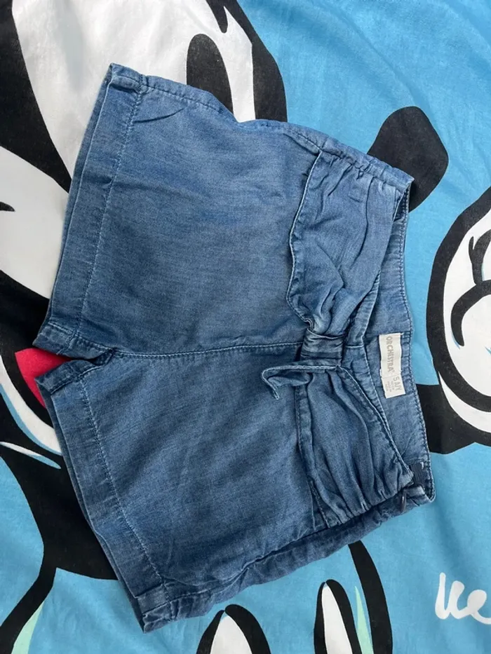 Short bleu style jean 5 ans