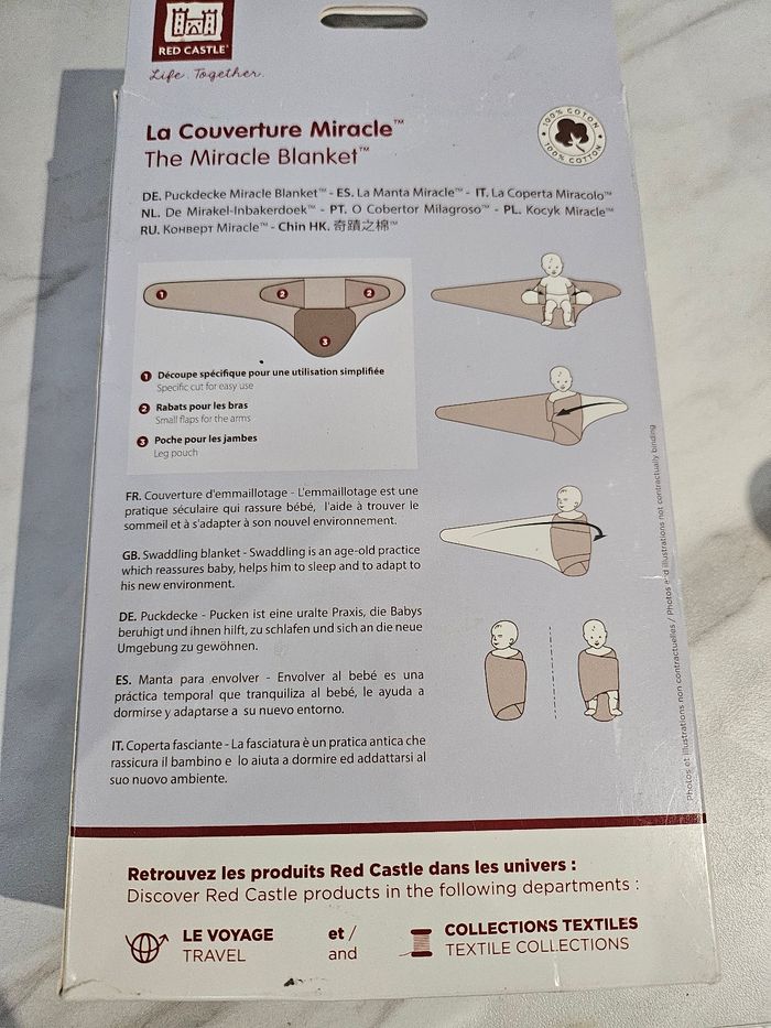 Couverture emmaillotage - photo numéro 2