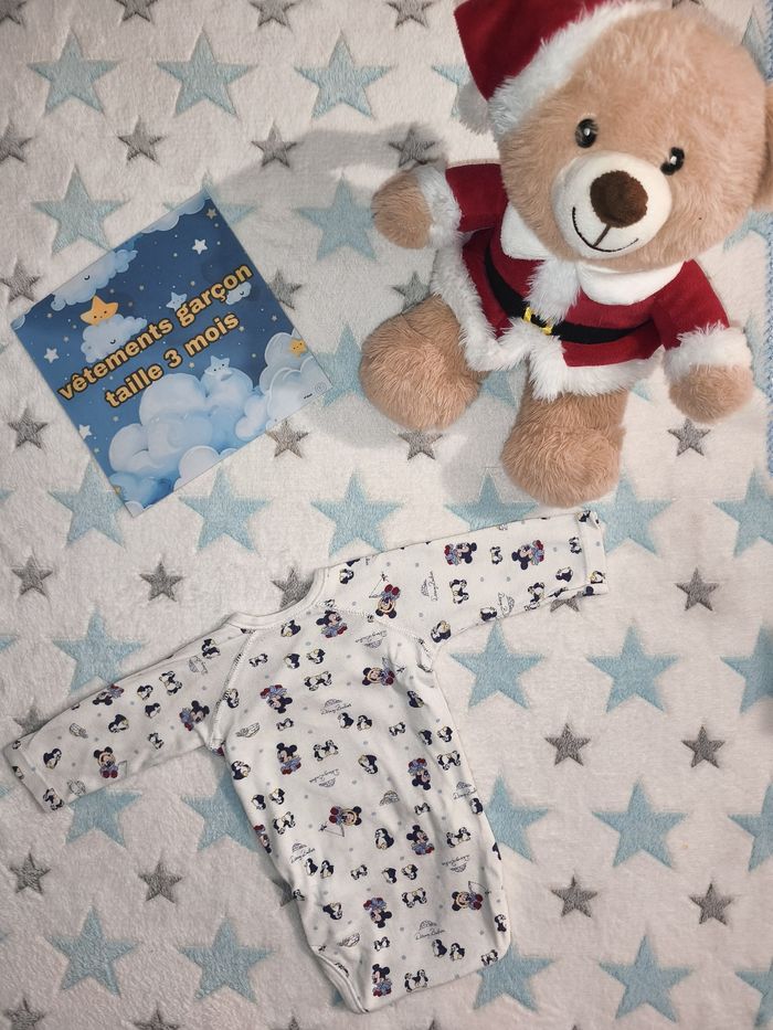 Bodie manches longues Disney blanc taille 3 mois - photo numéro 4