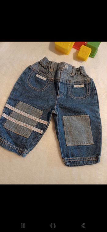 Jean bébé taille 6 mois