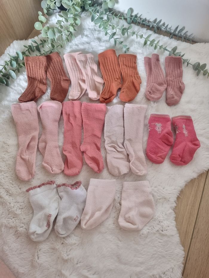 Lot chaussettes fille 15/16 - 17/18 - 18/20
