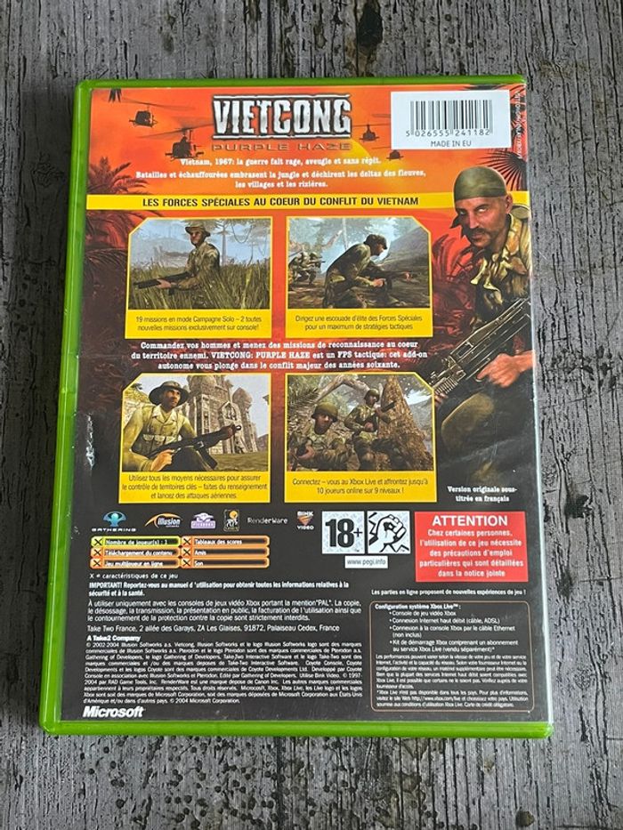 Vietcong Purple Haze - Xbox Complet VF Microsoft - photo numéro 2