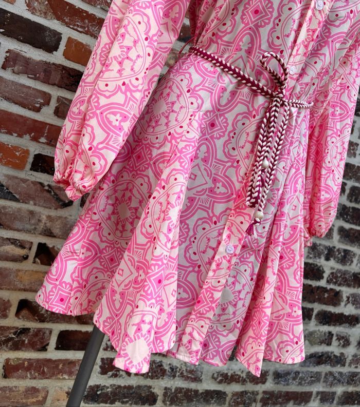 Robe chemise à imprimé avec ceinture T36 • Shein - photo numéro 3