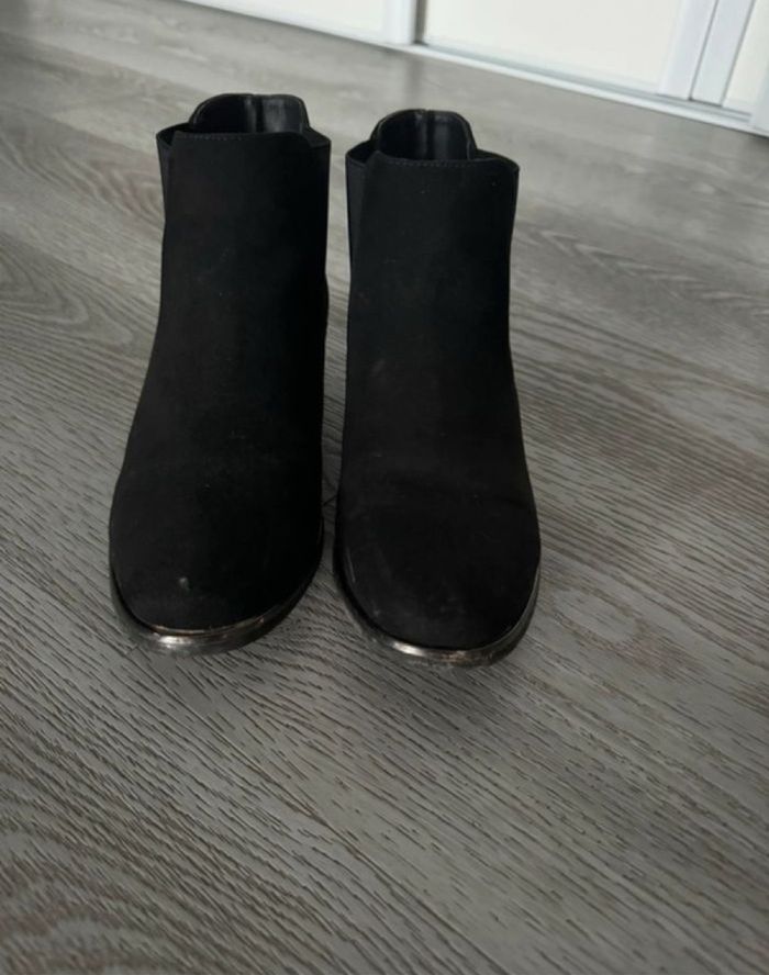 Bottines en daim noires - photo numéro 3