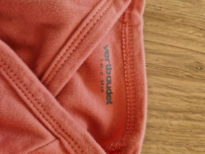 Body croisé manches longues 1 mois - Vertbaudet - Rose saumon - photo numéro 3