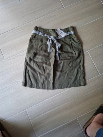 Jupe kaki camaieu taille 34