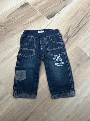 Jean avec ceinture tissu