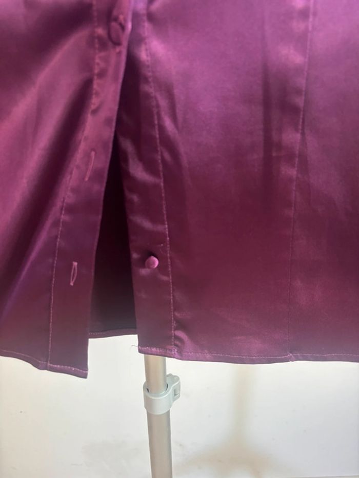 Chemise violet brilllante Rhapsodie taille XXL/44 - photo numéro 6