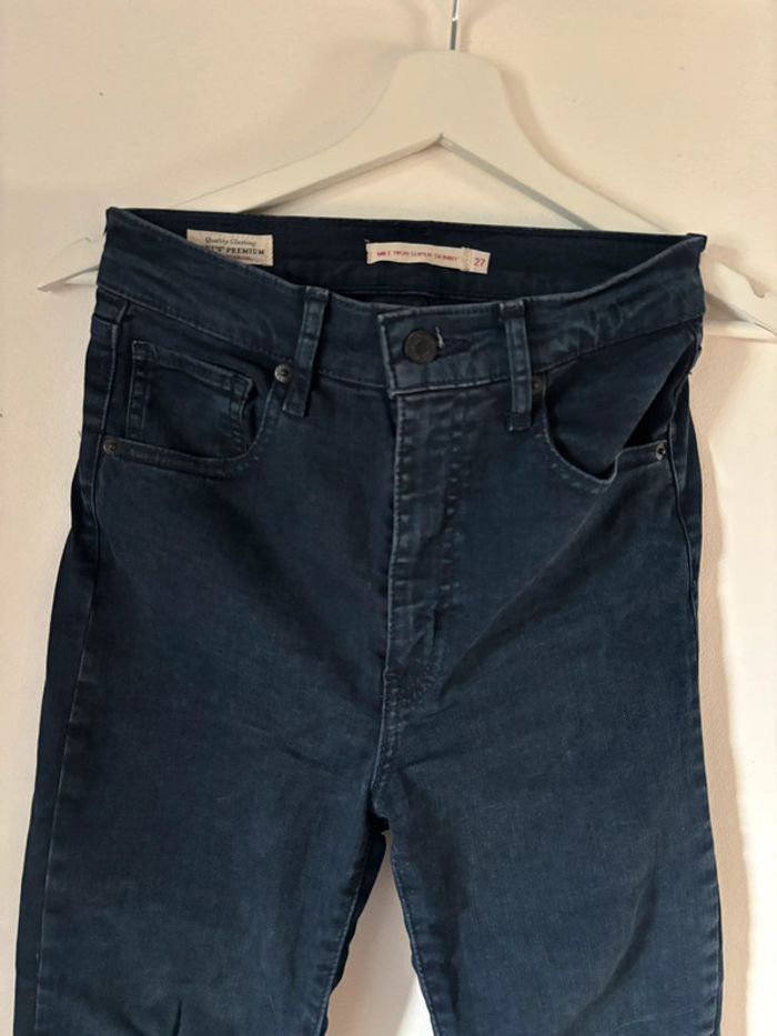 Jean Levis Mile High Super Skinny bleu marine W27 - photo numéro 2