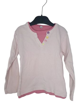 Tee shirt manches longues rose Taille 3 ans coton