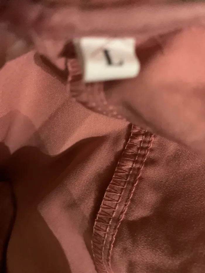Blouse vieux rose manches longues taille L - photo numéro 4