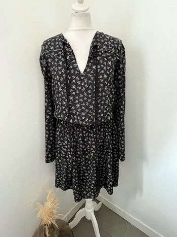 Robe noire à fleurs Zadig et Voltaire S