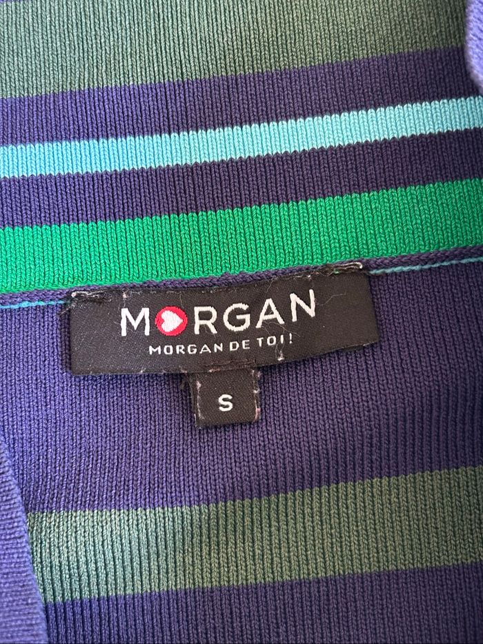 Robe rayée avec épaules dénudées Morgan taille S comme neuve - photo numéro 10