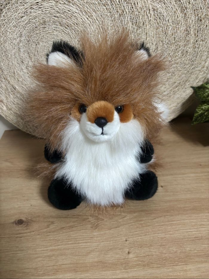 Neuf doudou renard marron blanc noir soft Friends - photo numéro 2