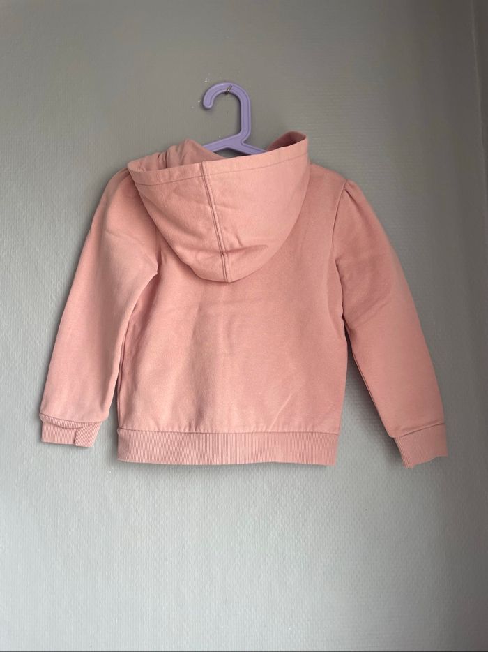Gilet zipper à capuche rose fille 5 ans tape à l’œil - photo numéro 5