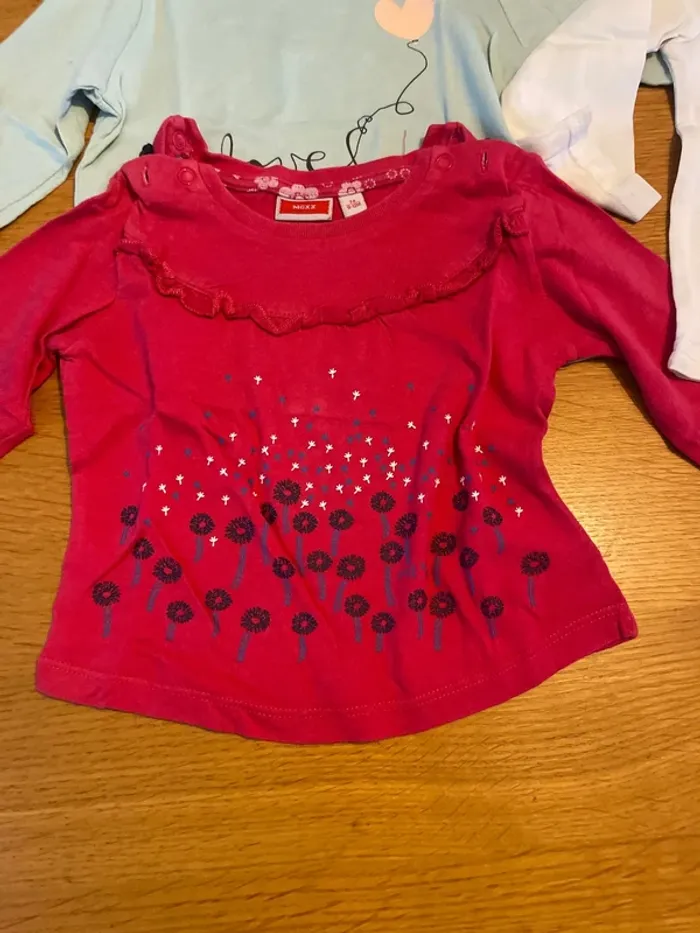 8 tshirts manches longues fille 12 mois - photo numéro 7