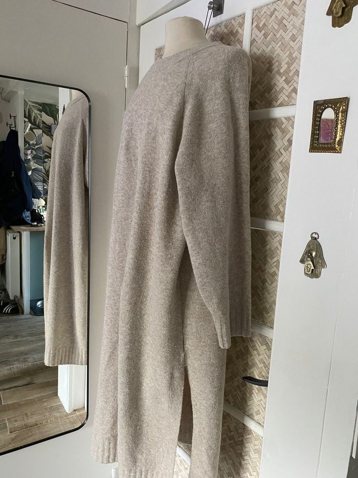 Robe Longue Beige H&M taille L - photo numéro 2