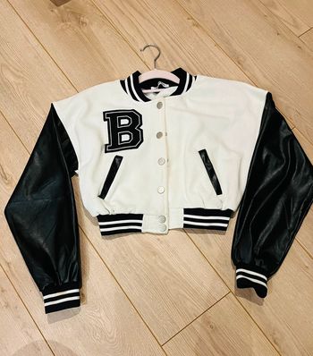 Petit blouson Teddy - avec manches en simili cuir