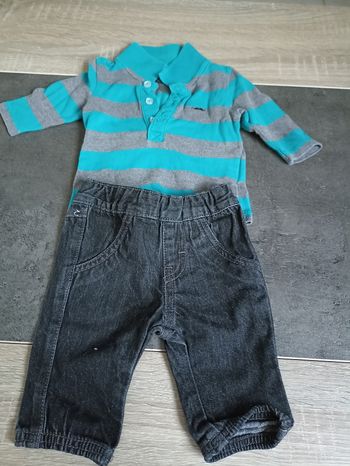 Un jean et un Polo manche longue