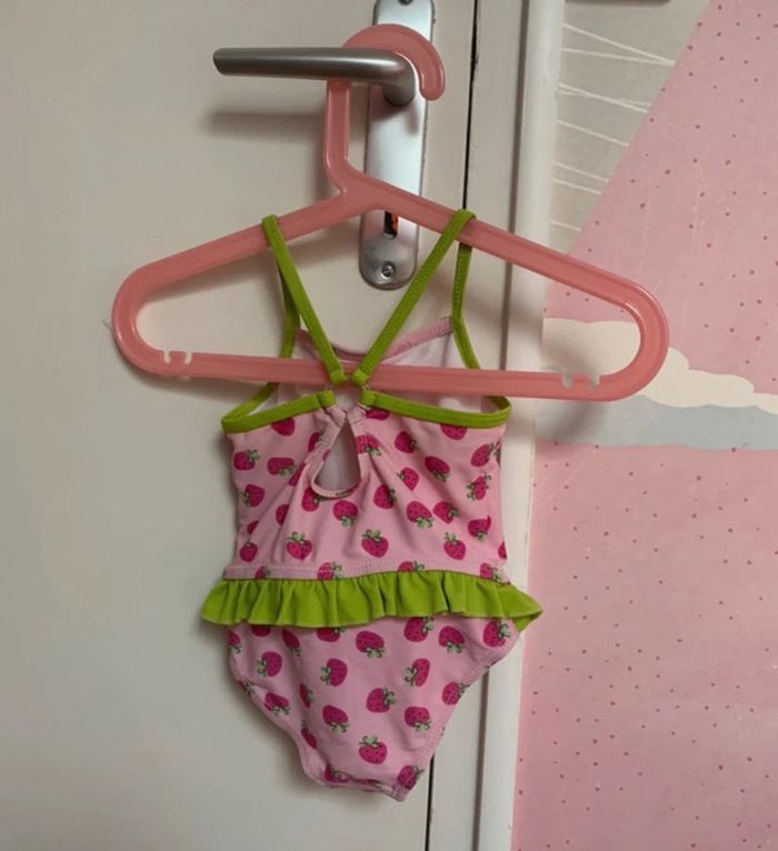 Lot Maillots de Bain Tribord Rose et Blanc 18 Mois - photo numéro 3