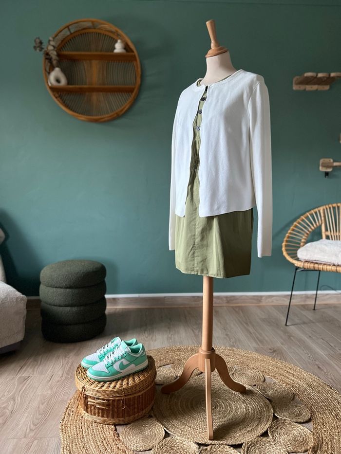 Cardigan Blanc Camaïeu – Chic, Classique & Indispensable - photo numéro 4