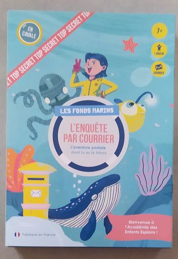 L’Enquête par Courrier - Les Fonds Marins - Livre jeu sous emballage