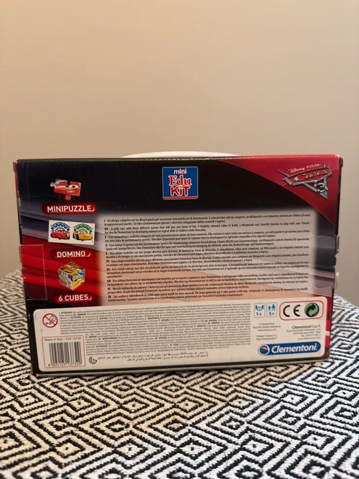 Clémentoni - Edukit 4 en 1 - Cars 3 - Mémo, Domino, Puzzle et Cubes  -3 ans et + - photo numéro 2