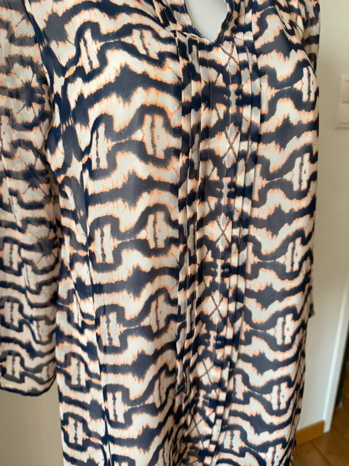 Blouse en très bon état taille 38 Areline bleu - photo numéro 4