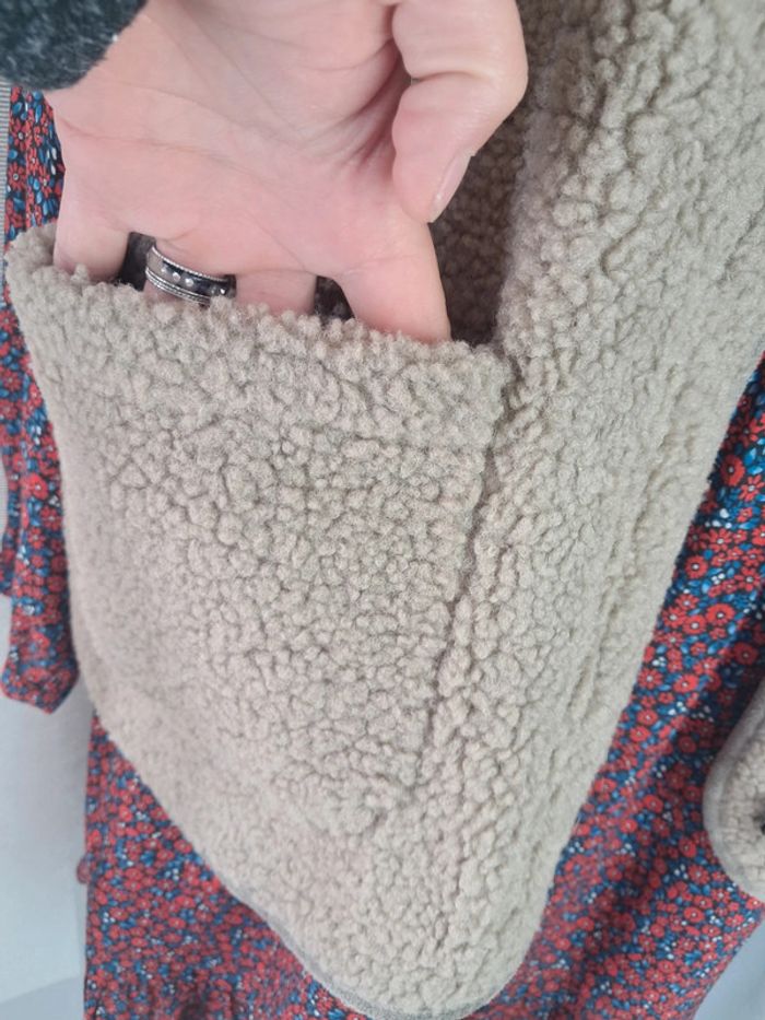 Adoré Paris gilet zip sans manches mouton synthétique 38/40 - photo numéro 6