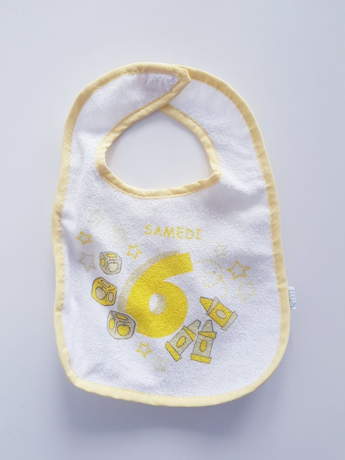 Baby Bear - Lot de 7 bavoirs - Doublure plastifié - Jours de la semaine - photo numéro 8