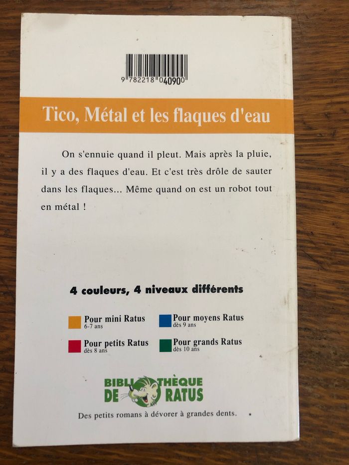 Bibliothèque de Ratus : Tico, Métal et les flaques d’eau. - photo numéro 2