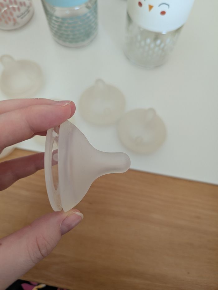 6 biberons en verre - photo numéro 4