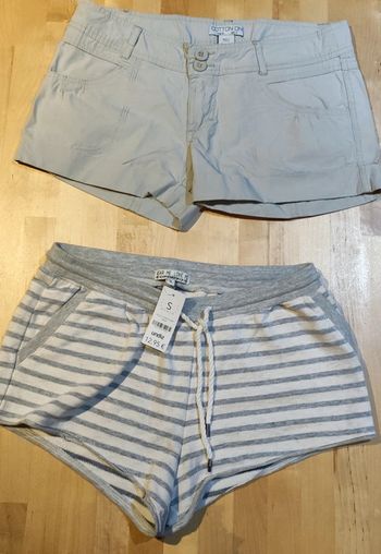 Lot 2 shorts été taille S