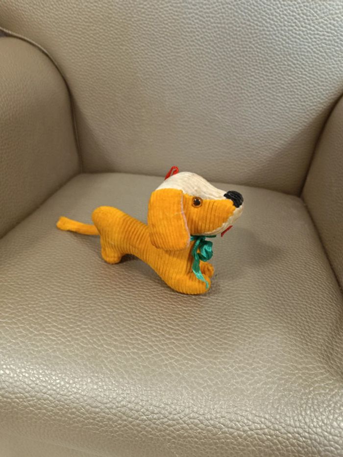 Peluche chien velour - photo numéro 3