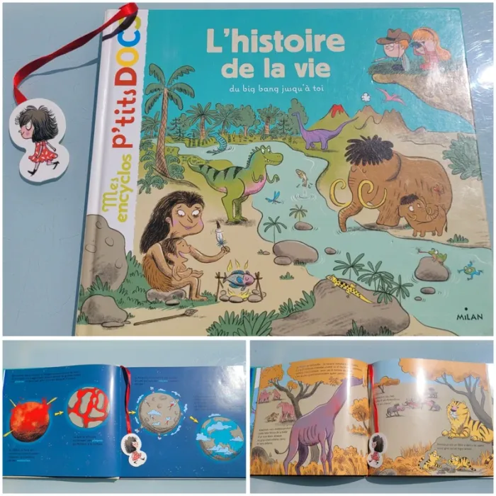 Mes encyclos P'tits Docs, grand format 📜 L'Histoire de la vie, du big bang jusqu'à toi🗿