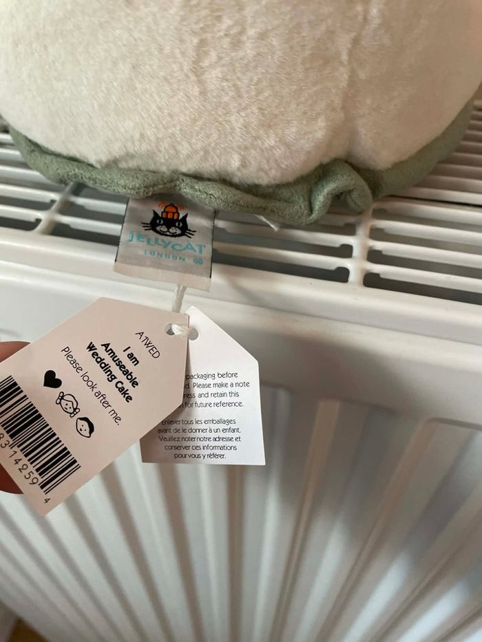 Peluche Jellycat Wedding cake 🎂 - photo numéro 9