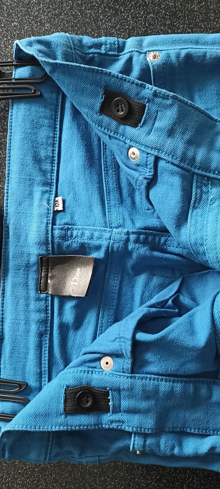 Pantalon jean bleu Dior fille 12 ans - photo numéro 4