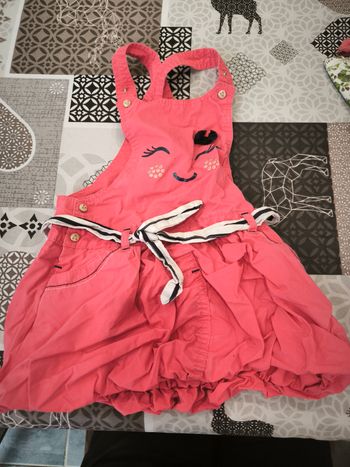 Robe salopette bouffante 